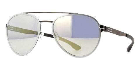 ic! berlin Ferrum Gunmetal and Pearl with Quicksilver Sunglasses