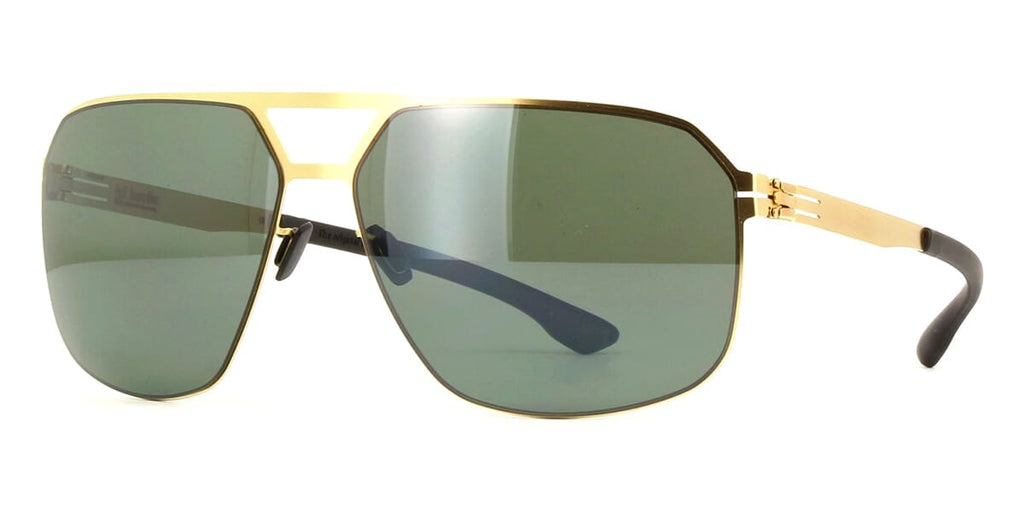 ic! Berlin Henry Matte Gold Polarised Sunglasses