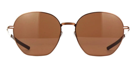 ic! berlin Kusi Shiny Copper and Nougat with Mahogany Brown Sunglasses