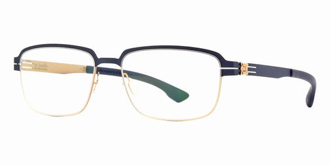 ic! berlin Luan Rose Gold and Marine Blue Pop Glasses