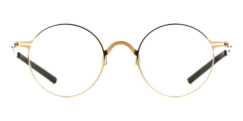 ic! berlin Pluto Rose Gold and Black Glasses