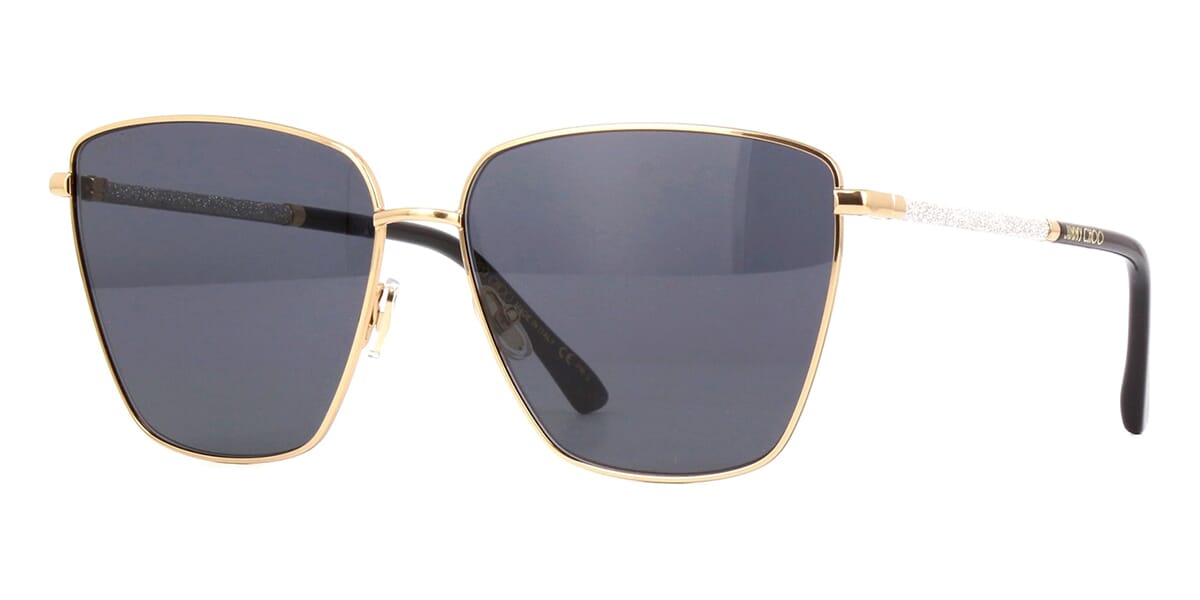 NEW cheapest JIMMY CHOO SUNGLASSES JIMMY CHOO BIRDIE/S 2M2 BLACK GOLD WOMEN’S EYEWEAR