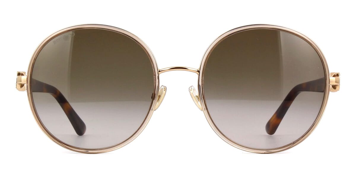 Jimmy choo best sale round glitter sunglasses