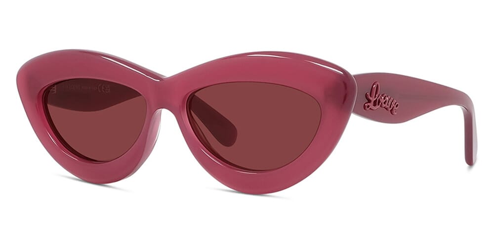 Loewe Inflated Pink Acetate Cat-Eye Sunglasses