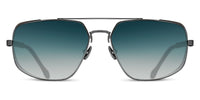 Matsuda Sun M3111 MBK with Mesh Side Shield with Blue Gradient