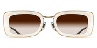 Matsuda Sun M3124 BG-MW with Brown Gradient - As Seen On Leslie Bibb