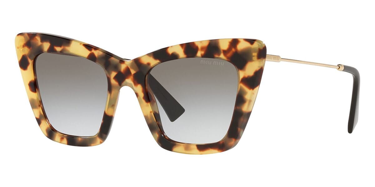 Miu miu tortoise discount shell cat eye sunglasses