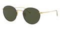 oliver peoples coleridge sun ov1186s 530552 gold and tortoiseg15 green
