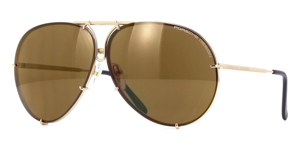 Porsche Design 8478 A Gold Sunglasses | Worn by Johnny Depp - US