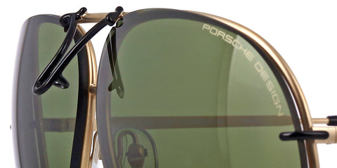 Porsche Design 8478 U Matte Gold Frame - Grey Gradient + Green With Mirror Lenses