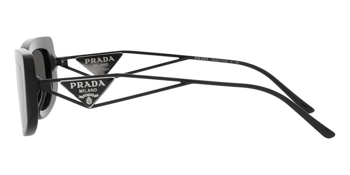 Prada PR 14YS 53 Dark Grey & Black Sunglasses