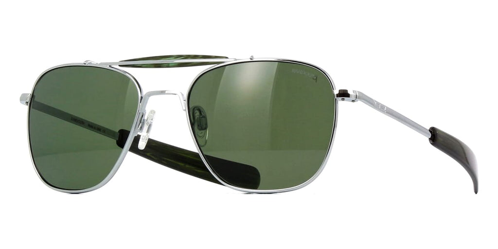 Randolph Aviator II Bright Chrome AT002 Polarised Sunglasses