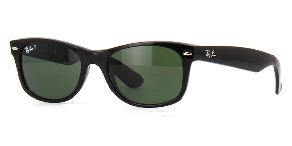 小物 Ray-Ban NEW WAYFARER ORB2132F 901/58 Ray-Ban New Wayfarer 2132 901/58 Polarised Sunglasses - US