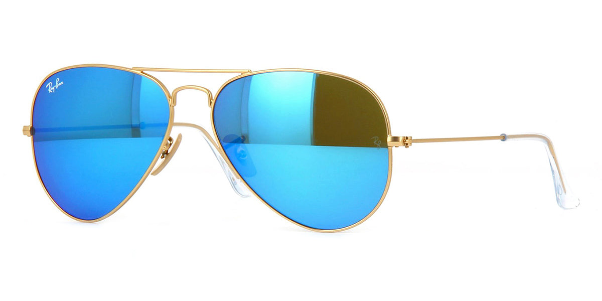 Ray-Ban Aviator 3025 112/17 Blue Flash Mirror Sunglasses US