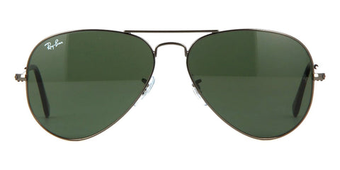 Ray-Ban Aviator RB 3025 W0879 Gunmetal/Green Sunglasses