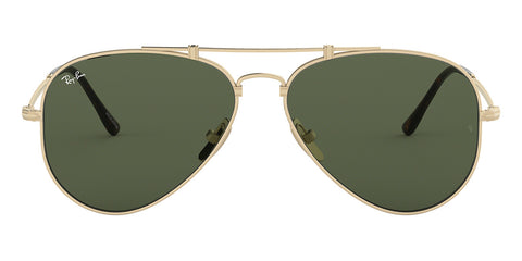 ray ban aviator gold plated titanium rb 8125 913658