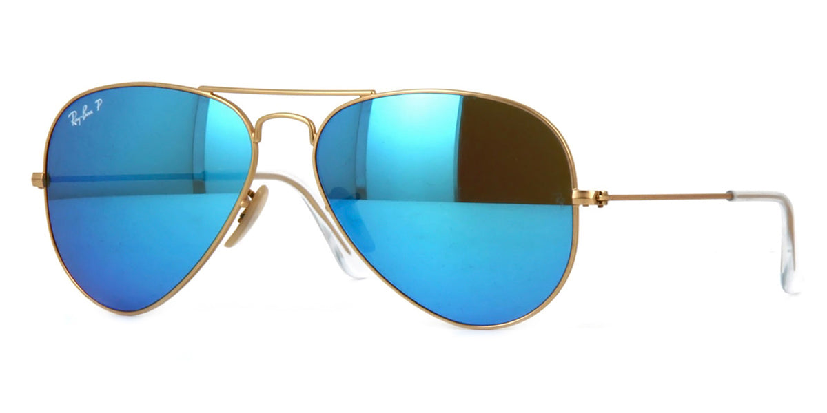 aviator goggle sunglasses for men with blue lenses Hi Tek model-2525