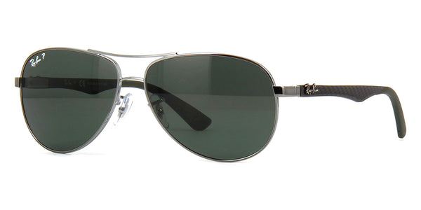 Ray Ban Carbon Fibre RB 8313 004 N5 Polarised Sunglasses US