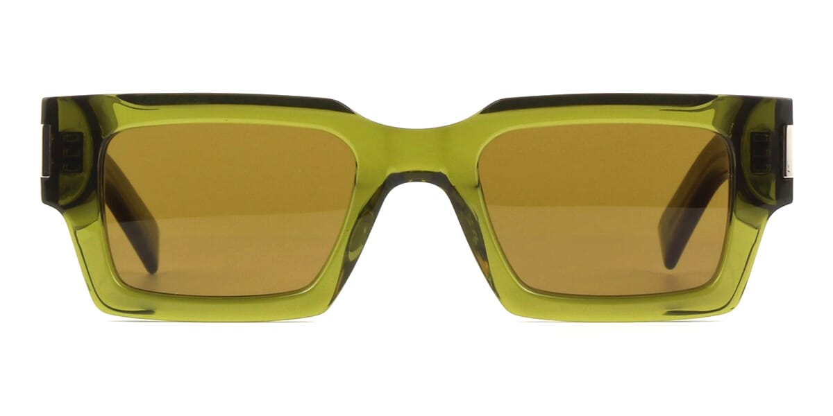 SL 572 Rectangular Sunglasses in Beige - Saint Laurent