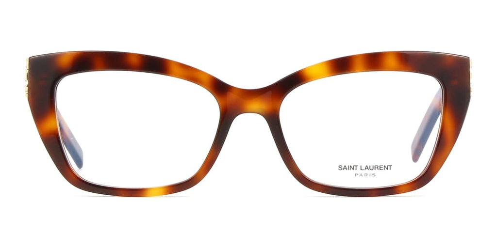 Saint Laurent SL387 002 Eyeglasses Havana 53mm Square Frame Saint Laurent SL 471O 002 Womens Round Eyeglasses Havana  main image 4
