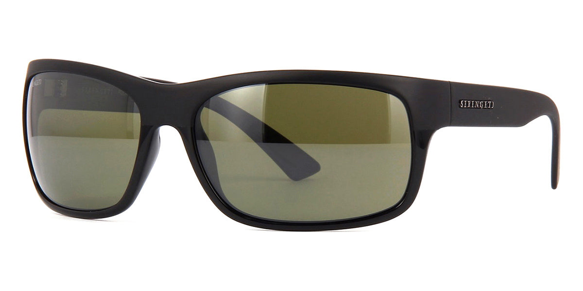 Serengeti Pistoia Sunglasses Shiny-Satin Black/Polarized 555nm