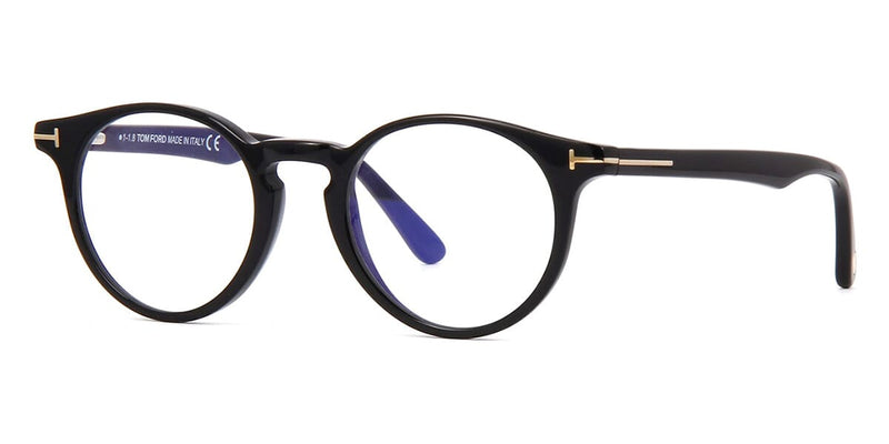 Tom Ford TF5557-B 001 Blue Control Black Glasses