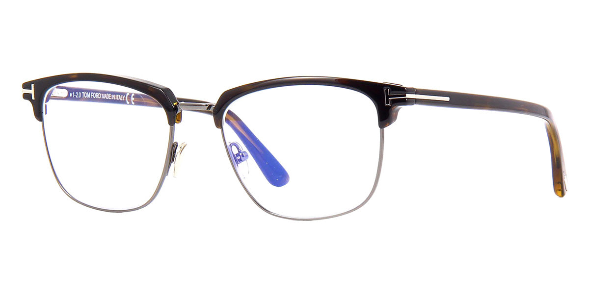 Folde ozon Takt Tom Ford TF5683-B 052 Blue Control with Magnetic Clip-On Glasses - US