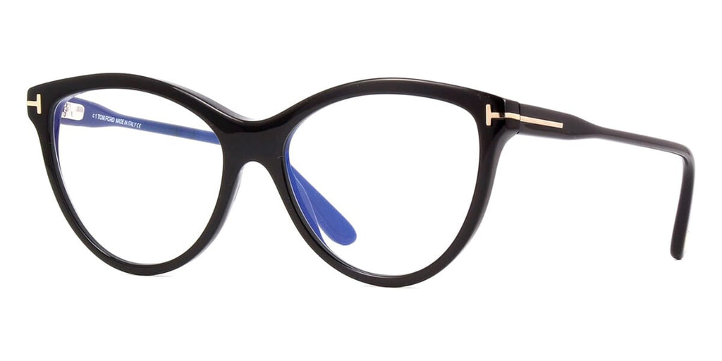 Tom Ford TF5772-B 001 Blue Control with Magnetic Clip-On Glasses