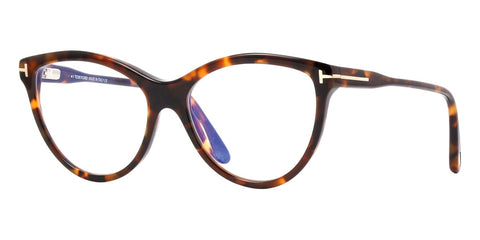 Tom Ford TF5772-B 052 Blue Control with Magnetic Clip-On Glasses