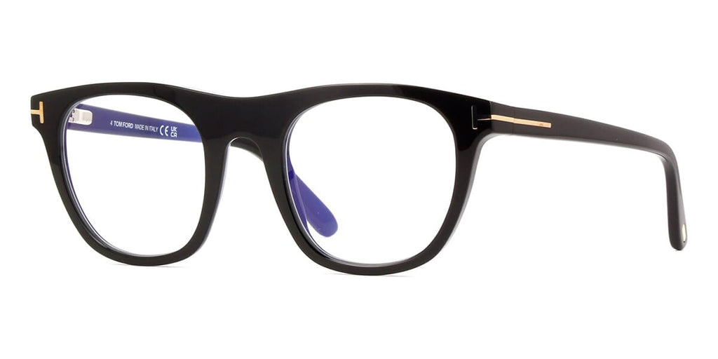 Tom Ford TF5895-B 001 Blue Control with Magnetic Clip-On Glasses