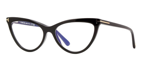 Tom Ford TF5896-B 001 Blue Control with Magnetic Clip-On Glasses