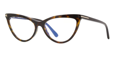 Tom Ford TF5896-B 052 Blue Control with Magnetic Clip-On Glasses