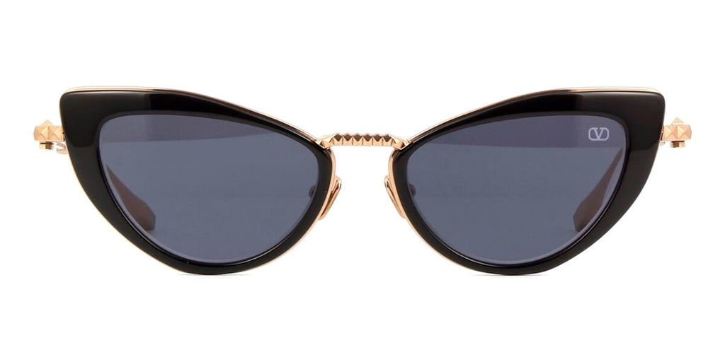 NEW VALENTINO SUNGLASSES BLACK/GOLD WOMEN CAT EYE EYEWEAR VALENTINO VLS-165A valentino-v-glassliner-vls-118  main image 4